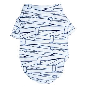 Halloween Camp Shirts (Color: Mummy, size: X-Small)